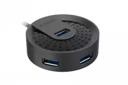 A4 HUB-30 USB  3.0 BLACK