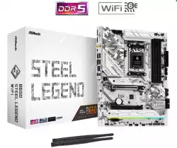 ASROCK MB Desktop B650 Steel Legend, AM5, 4x DDR5, 1x PCIe 5.0 x16, 1x PCIe 3.0 x16, 1x PCIe 4.0 x1  1x Blazing M.2(PCIe Gen5x4), 2x Hyper M.2(PCIe Gen4x4), 2x SATA3 6.0 Gb/s, 1x HDMI, 1x DP, 2.5G LAN, 802.11ax Wi-Fi 6E + BT