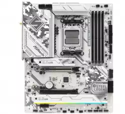 ASROCK MB Desktop B650 Steel Legend, AM5, 4x DDR5, 1x PCIe 5.0 x16, 1x PCIe 3.0 x16, 1x PCIe 4.0 x1  1x Blazing M.2(PCIe Gen5x4), 2x Hyper M.2(PCIe Gen4x4), 2x SATA3 6.0 Gb/s, 1x HDMI, 1x DP, 2.5G LAN, 802.11ax Wi-Fi 6E + BT