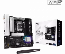 ASROCK MB Desktop B860M Pro Rs Wi-fi, S.1851, 4x DDR5, 1x PCIe 5.0 x16, 1x PCIe 4.0 x4, 1x Blazing M.2, 2x Hyper M.2, 4x SATA3, 2x USB-C, 8x USB 3.2, 6x USB 2.0, 1x RJ-45 2.5GB Lan, 802.11axe Wi-Fi 6E + Bluetooth 5.3, ATX