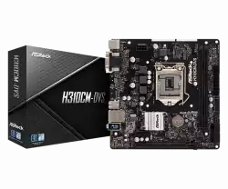 ASROCK Main Board Desktop H310 (S1151, 2xDDR4,1xPCIe x16,1xPCI Ex1, 4 SATA3 ,GLAN,VGA,DVI,USB 3.1 ) mATX retail