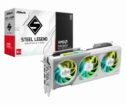 ASROCK Video Card AMD Radeon RX 9070 XT Steel Legend 16GB
