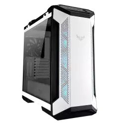 ASUS TUF GAMING GT501 tempered-glass side panel 120mm RGB fan ATX White