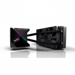 ASUS ROG Ryujin 240 all-in-one liquid CPU cooler with color OLED Aura Sync RGB and Noctua iPPC 2000 PWM 120mm radiator fan