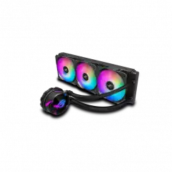 ASUS ROG STRIX LC 360 RGB all-in-one liquid CPU cooler with Aura Sync RGB and ASUS ROG 120mm ARGB radiator fan