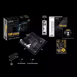 ASUS TUF GAMING A520M-PLUS AM4 4xDIMM DDR4 DVI-D HDMI D-Sub 3xPCIe M.2 4xSATA 7xUSB 3.0 5xUSB 2.0 mATX MB