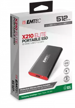 EMTEC EXT SSD X210 512G /USB-C