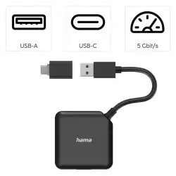 HAMA USB-C 3.2 HUB / 4 PORT