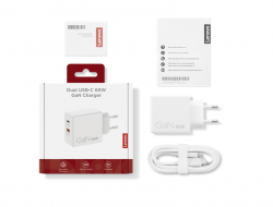 Лаптоп LENOVO DUAL 65W USB-C ADAPT WH