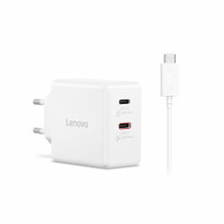 Лаптоп LENOVO DUAL 65W USB-C ADAPT WH