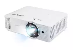Acer Projector S1387n, DLP, Short Throw 0.5, WXGA (1280x800), 4000 ANSI Lumens, 20 000:1, 1x, HDMI 1.4x2, DC Out (5V/1A, USB-A), Component Video (D-sub), RCA, RJ45, RS232, Audio in/out, Speaker 16W, 3.1 kg, 3Y, White