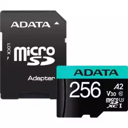 ADATA 256GB MicroSDXC UHS-I U3 V30S (with adapter)                          
