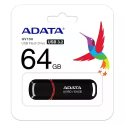 Adata 64GB UV150 USB 3.2 Gen1-Flash Drive Black                          