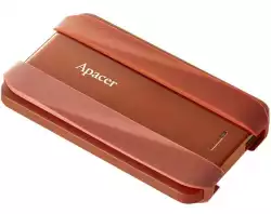 Apacer AC533, 1TB 2.5" SATA HDD USB 3.2 Portable Hard Drive Plastic / Rubber Garnet red