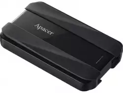 Apacer AC533, 2TB 2.5" SATA HDD USB 3.2 Portable Hard Drive Plastic / Rubber Jet black