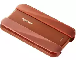 Apacer AC533, 2TB 2.5" SATA HDD USB 3.2 Portable Hard Drive Plastic / Rubber Garnet red