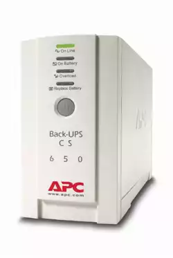 APC Back-UPS CS 650VA, USB or serial connectivity                          