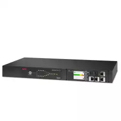 APC Rack Automatic Transfer Switch, 230V, 16A, C20 in, (8) C13 (1) C19 out
