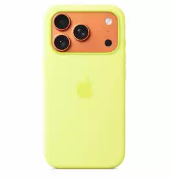 Apple iPhone 17 Pro Silicone Case with MagSafe &ndash; Neon Yellow                          