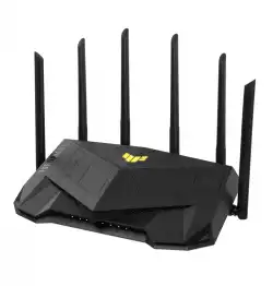 Asus Gaming Wireless TUF Router AX6000, Dual-Band, Quad-Core 2.0GHz CPU, 256MB/512MB Flash/RAM, 2.5G dual-port, AiProtection Pro, Adaptive QoS, VPN Fusion, IPTV, OFDMA, MU-MIMO, Beamforming, Link Aggregation, Port forwarding, AiM, Black Asus Gaming Wireless TUF Router AX6000, Dual-Band, Quad-Core 2.0GHz CPU, 256MB/512MB Flash/RAM, 2.5G dual-port, AiProtection Pro, Adaptive QoS, VPN Fusion, IPTV, OFDMA, MU-MIMO, Beamforming, Link Aggregation, Port forwarding, AiM, Black