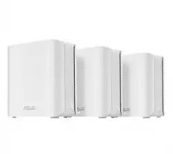 Asus Mesh WiFi system, ZenWiFi BD4 3PK, BE3600, Dual-Band, up to 600m2, Quad-Core 1.5GHz CPU, 128MB/512MB Flash/RAM, 2.5G dual-port, Smart Home Master SSIDs, AiProtection Pro, Adaptive QoS, VPN server/client, IPTV, OFDMA, UTF-8 SSID, AiMesh, White