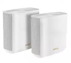 Asus Mesh WiFi system, ZenWiFi XT9 2PK, AX7800, Tri-Band, coverage up to 530m2, Quad-Core 1.7GHz CPU, 256MB/1GB Flash/RAM, 2.5G port, AiProtection Pro, Adaptive QoS, VPN server/client, IPTV, OFDMA, Beamforming, Link Aggregation, AiMesh, White