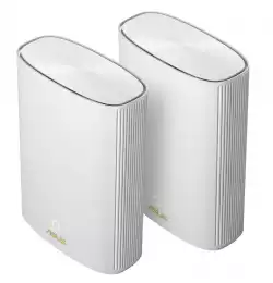 Asus Mesh WiFi, ZenWiFi AX Hybrid XP4 2PK, AX1800 + AV1300, Dual-Band, coverage up to 500m2, Quad-Core 1.2GHz CPU, 256MB/512MB Flash/RAM, Gigabit, AiProtection Pro, Adaptive QoS, VPN server/client, IPTV, OFDMA, Beamforming, AiMesh, White                          