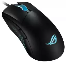 Asus ROG Gladius III Wired Gaming Mouse, 19K Optical Sensor, 19,000 DPI, 6 Programmable Buttons, RGB Lighting, ROG Switch Socket Design, Swappable Switches, Ergonomic, Black                          