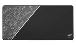 Asus ROG Sheath BLK LTD with extra-large, gaming-optimized cloth surface, anti-fraying stitched frame, and non-slip rubber base,Black