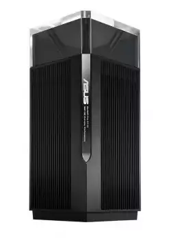 Asus Mesh WiFi system, ZenWiFi Pro ET12 1PK, AXE11000, Tri-Band, coverage up to 310m2, Quad-Core 2.0GHz CPU, 256MB/1GB Flash/RAM, 2.5G dual-port, AiProtection Pro, Adaptive QoS, VPN server/client, IPTV, OFDMA, Beamforming, Link Aggregation, AiMesh,Black