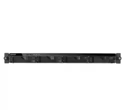 Asustor AS6204RS, 4-bay NAS, Intel Celeron Quad-Core N3160 (up to 2.24 GHz, 2MB), 4 GB DDR3L SO-DIMM (max 8GB), 4 x 3.5" or SSD, GbE x 4, 4*USB 3.0, HDMI, lock tray, 1U Rack, Single Power & Rail Kit