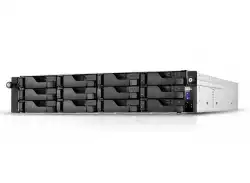 Asustor AS7112RDX, 12-bay NAS, Intel Xeon Quad-Core E-2224 3.4GHz (up to 4.6GHz), 8GB DDR4 ECC UDIMM (Max.128G), 2 M.2 PCIe,1 PCIe Gen3 by8, 2 PCIe Gen3 by4GbEx4, 4 USB 3.2Gen2 Type-A, 2 USB 3.2Gen2 Type-C, WoL, Sys Sleep Mode, AES-NI hardw. encr., lock 