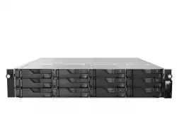 Asustor AS7212RDX, 2U 12-bay NAS, AMD Ryze 7 Pro 7745 Octa-Core 3.8GHz (up to 5.3GHz), 16GB ECC DDR5-4800 UDIMM (Max. 192GB),12 x SATA3 6Gb/s; 3.5"/2.5" HDD/SSD,1x M.2 NVMe slot (PCIe Gen5 x4), 2x GLAN 2x 10GLAN (10G/1G), Redundant 550W, Rail Kit, Black                          