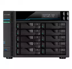 Asustor Lockerstore Pro 10 AS7110T,10 Bay NAS, Intel Xeon Quad-Core E-2224 3.4GHz (up to 4.6GHz) , 8GB DDR4 ECC SODIMM, 2.5GbE x3, 10GbE x1, M.2 Drive Slots x 2, USB 3.2Gen2 x2, USB 3.2Gen1 x1, WOW (Wake on WAN), WOL, System Sleep Mode, AES-NI hardware e