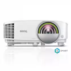 BenQ EW800ST, Short Throw, Wireless Android-based Smart Projector, DLP, WXGA (1280x800), 16:10, 3300 Lumens, 20000:1, Speaker 2W, USB Reader for PC-Less Presentations, Built-in Firefox, LAN, BT 4.0, Dual Band WiFi, 3D, Lamp 200W, up to 15000 hrs, White