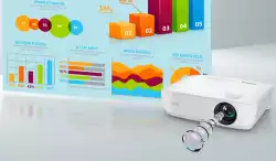 BenQ MS536, DLP, SVGA (800x600), 20 000:1, 4000 ANSI Lumens, Zoom 1.2x, Glass Lenses, Auto Vertical Keystone, Infographic Mode, Speaker 2W, 2xVGA, 2xHDMI, S-Video, RCA, VGA out,  Audio In/Out, RS232, USB A 1.5A, 2.6 kg, White                          