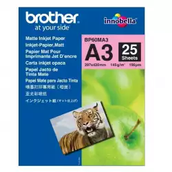 Brother BP-60 A3 Innobella Matt Photo Paper (A3/25 sheets)                          
