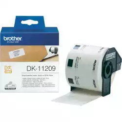 Brother DK-11209 Small Address Paper Labels, 29mmx62mm,  800 labels per roll, (Black on White)