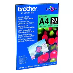 BROTHER glossy photo paper white 260g/m2 A4 20 sheets 1-pack