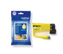 Brother LC527XLY  Yellow Ink Cartridge for MFCJ5010DW/MFCJ5110DW - 2000 page yield                          