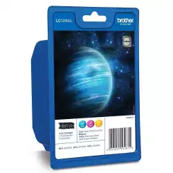 BROTHER LC-1280 ink cartridge cyan magenta and yellow extra high capacity 3x 1.200 pages 1-pack blister without alarm