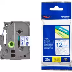 Brother TZe-133 Tape Blue on Clear, Laminated, 12mm, 8m - Eco Brother TZe-133 Tape Blue on Clear, Laminated, 12mm, 8m - Eco
