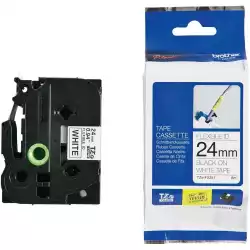 Brother TZe-FX251 Tape Black on White, Flexible ID, 24mm, 8m Brother TZe-FX251 Tape Black on White, Flexible ID, 24mm, 8m
