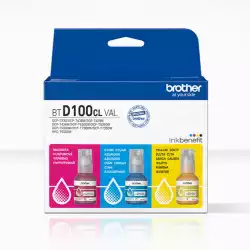 BROTHER BTD100 INK BOTTLE VALUE PK 1XC/M/Y - CEE BROTHER BTD100 INK BOTTLE VALUE PK 1XC/M/Y - CEE