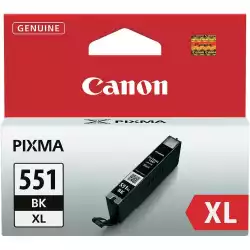Canon CLI-551XL BK + Canon Plus Glossy II PP-201, 10x15 cm, 100 sheets