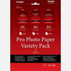 Canon Pro Photo Paper Variety Pack PVP-201, A4 (5xPT-101, 5xLU-101, 5xPM-101)