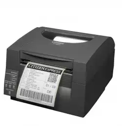 Citizen Label Desktop printer CL-S521II Direct thermal Print, Speed 150mm/s, Print Width(max.) 4"(104 mm)/Media Width(min-max) 0.5 - 4.6 inches (12.5 - 118 mm) /Roll Size(max)5"(125 mm), Core Size 1"(25mm), Resol.203dpi/ Interface USB/RS-232/ Black