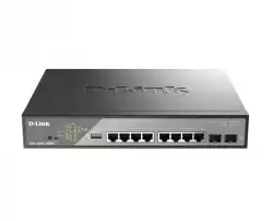 D-Link 10-Port Gigabit Ethernet PoE++ Surveillance Switch                          