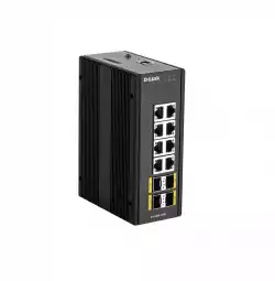 D-Link 12 Port L2 Managed Switch with 8 x 10/100/1000BaseT(X) ports & 4 x 100/1000BaseSFP ports