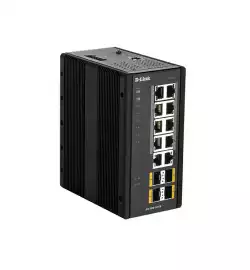 D-Link 14 Port L2 Managed Switch with 10 x 10/100/1000BaseT(X) ports (8 PoE) & 4 x 100/1000BaseSFP ports